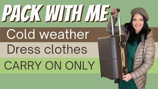 Pack with me | Dressy Winter Capsule Wardrobe