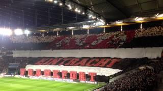 SGE vs S04 Mega-Choreo der Ultras in der Nordwestkurve