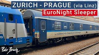 TRIP REPORT | EuroNight Sleeper | Zurich to Prague (via Linz) | ČD Night | EN 467 Nightjet