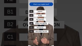 What's your English Level? Synonyms for happy #english #shorts