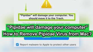 "Pipidae will damage your computer" Mac Malware - How to Remove Pipidae Malware from Mac OS?