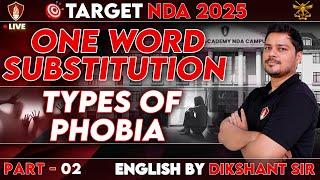 NDA 1 2025 English | One Word Substitution | NDA Free Classes | NDA Online Coaching | Dikshant Sir