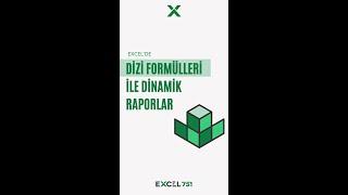 Excelde Dizi Formülleri İle Dinamik Formüller Oluşturun | #EXCEL 751 #shorts #exceldersleri #excel