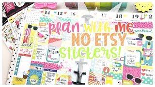 Plan With Me-NO Etsy Stickers! ️ The Happy Planner