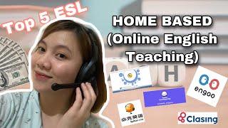 TOP 5 ONLINE TEACHING JOBS | HOMEBASED WORK | Work from Home | 200php/hr | Teach English | ESL