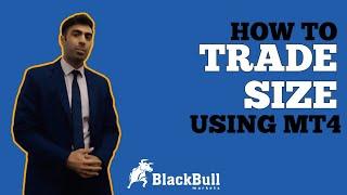 How to Trade Size using MT4 | BlackBull Markets