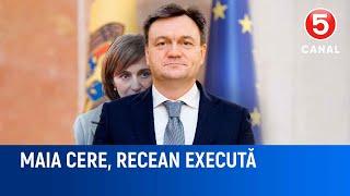 Maia cere, Recean execută