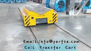 Capacity 15 Tons Steel Coil Transfer Cart For Factory