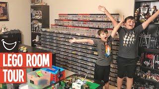 LEGO Room Tour ...Fromania Manor's Back Room - Massive LEGO Collection Tour