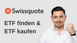 ETF finden und über Swissquote ETF kaufen + Gebühren-Check