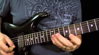 5 String Sweep Picking Triad Arpeggios - Guitar Lesson