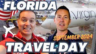 FLORIDA TRAVEL DAY September 2024 | Virgin Atlantic Premium Economy | Orlando DISNEYWORLD SEPT 2024