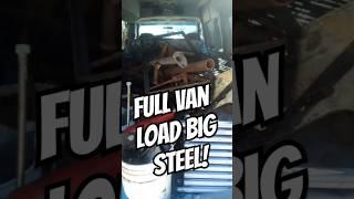 How Much $$$ Fer One Van Load Prepared Steel? #scrap #scrapmetal #scrapmetalrecycling #steel #shorts