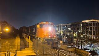 Railfanning at Union & Maplewood,NJ 11/18/24 Ft: CN SD75I Duo & NJT 4101 *NJDOT "Bluebird"*