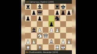 Chess at the Moscow Open Chudinovskikh Alexander (2010) - Zakhartsov Vladimir (2499) #shorts #chess