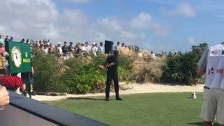 Tiger Woods tees off at Hero World Challenge