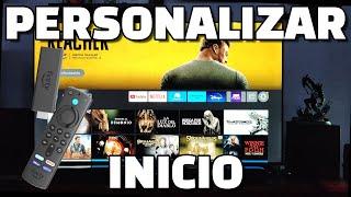 Cómo agregar aplicaciones en pantalla inicio Fire TV Stick Personalizar Home Screen Eliminar apps