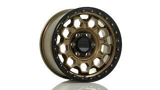 KM545 Trek Wheel by KMC Wheels - Satin Bronze w/ Black Lip - 17x8 +0