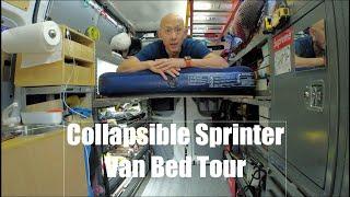 Collapsible Sprinter Van Bed tour