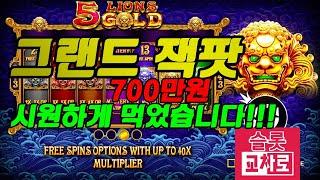 5라이온 골드 그랜드잭팟 2000배~ 3초면 충분했다!! #5라이온골드그랜드잭팟 #5라골고배당영상 #프라그마틱잭팟영상 #온라인카지노잭팟영상 #슬롯문의