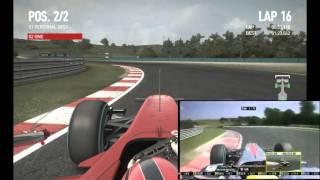 F1 2010 vs Real life - Hungarian track (Hungaroring, Budapest)