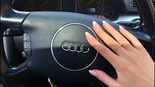 ASMR in my Boyfriend’s car! Tapping & Button sounds!