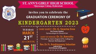 GRADUATION CEREMONY OF     K I N D E R G A R T E N 2023