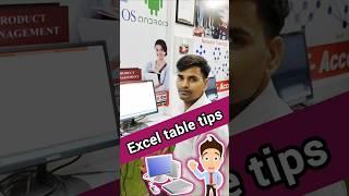Excel table tips #shortsfeed #computer #exceltips #shortvideo #shorts #short #trandingshorts #reels