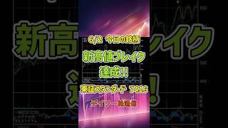 6月2日 今日の新高値ブレイク達成銘柄 はるやまホールディングス 東証スタンダード 7416 個別株 上昇銘柄