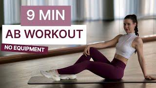 9 MIN AB WORKOUT | No Equipment | Victoria Wald