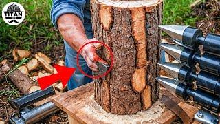 Fastest Automatic Firewood Processing Machine | Homemade Modern Wood Cutting Chainsaw Machines #7