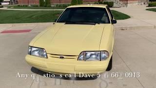 1988 Ford Mustang LX "Notchback" / "Coupe" for sale