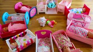 Baby Born Baby Annabell Baby Dolls Nursery Room Created Ideas,  Bedtime and Care Routine Compilation