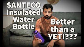 SANTECO Insulated Water Bottle - Unboxing, Test, and Review