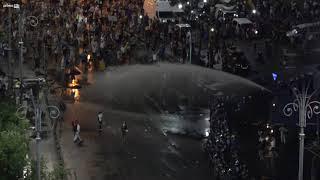 Protestul din 10 august 2018, București, Piața Victoriei. Începutul altercațiilor.