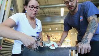 Glass blowing at Lake Superior Art Glass
