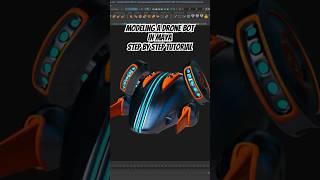 3D Modeling a Sci-fi Drone in Maya #3danimation #3dmodeling #3d #3dtutorials #cg