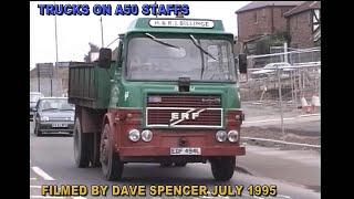 DS0196 Hi8 TRUCKS A50 STAFFS JULY 1995 BY DAVE SPENCER