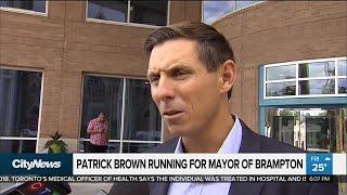 Patrick Brown running for mayor of Brampton