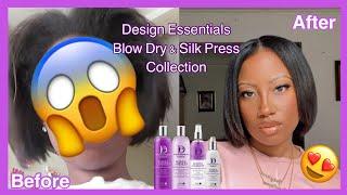 The Best Silk Press At Home  | Design Essentials Agave & Lavender