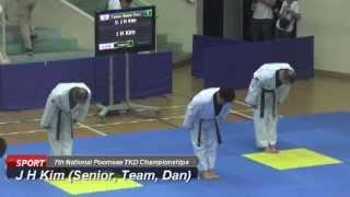 J H Kim (Senior, Team, Dan, 7th National Poomsae)