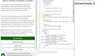 REACT: Write a Simple Counter (27)