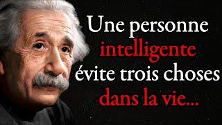 Albert Einstein: Une personne intelligente évite trois choses dans la vie, tout d'abord...| Citation