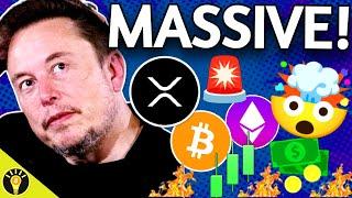 HUGE NEWS! ELON MUSK TALKS XRP & CRYPTO & BITCOIN BULLISH CLOSE!