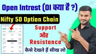 Find Support & Resistance in Option Chain | Open Interest Analysis | open Interest in option trading