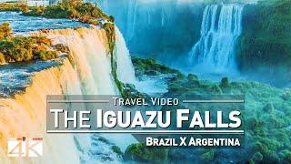 【4K】 Iguazu Falls 2019  Brazil vs. Argentina  Waterfalls Foz do Iguacu  Puerto Iguazu