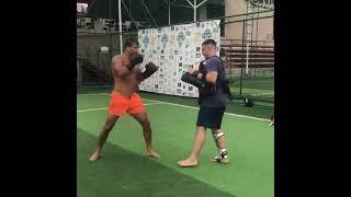 Paulo Costa Borrachinha entrenando kickboxing #ufc #boxingtraining #mma #kickboxing