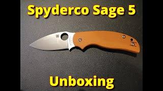 Spyderco Sage 5 Unboxing - the most wear resistant edge retention