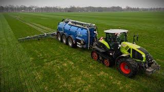 Gülle fahren 2024 mit Claas Axion 960 Terra Trac und Kumm Fass vom LU Markus Holtgers/ Fendt/ MAN