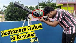 Celestron Powerseeker 70 AZ Detailed Review | Beginners Guide to use Refractor Telescope | in Hindi